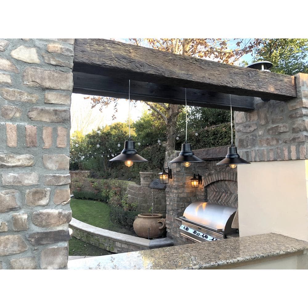 Medium Bronze Farmhouse Lantern Pendant Light