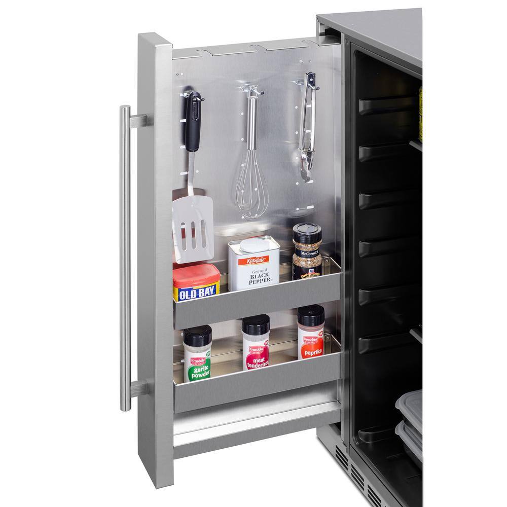 24" Stainless Steel Undercounter Smart Mini Refrigerator