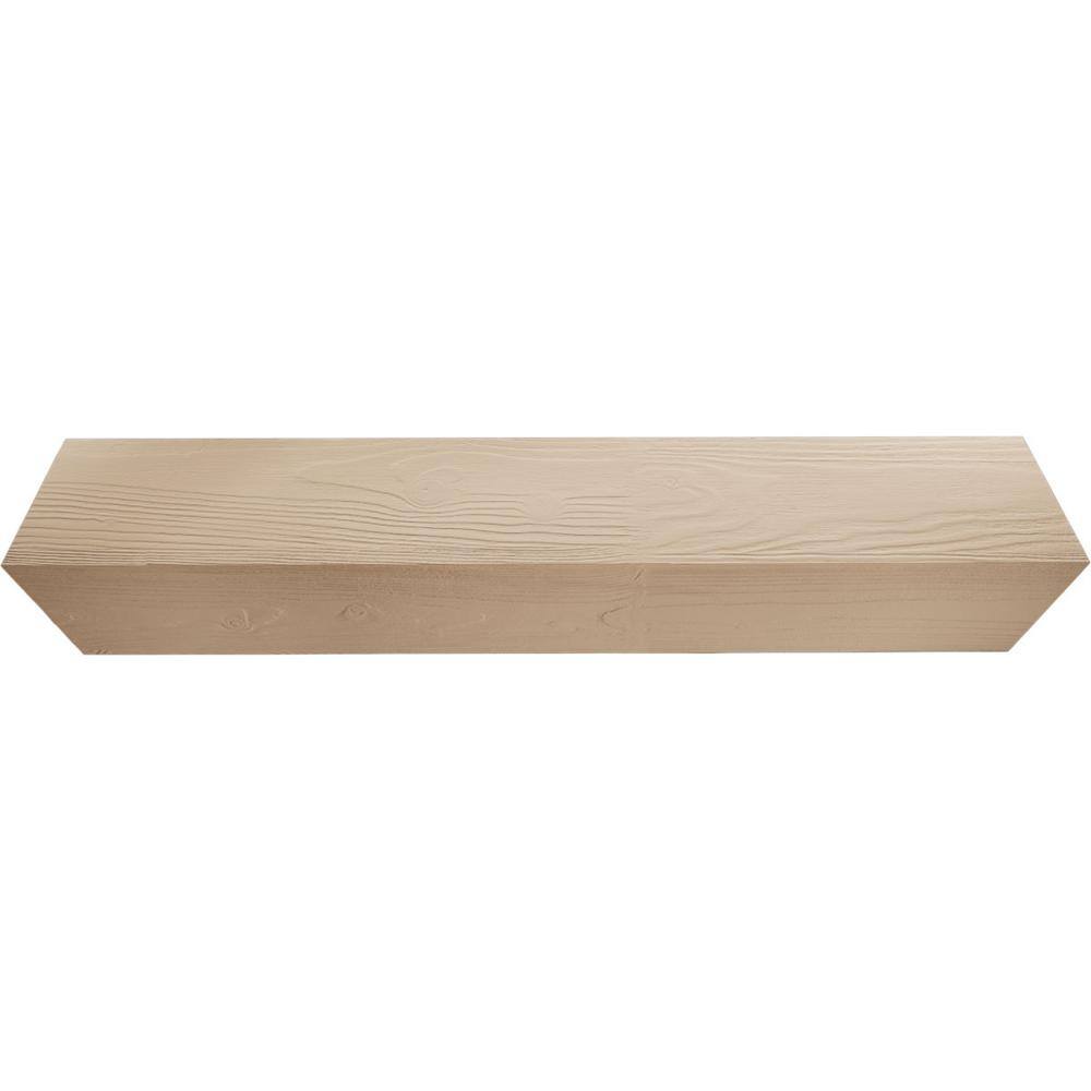 4"W x 4"H x 8'L Sandblasted Faux Wood U-Beam in Factory Prepped Finish