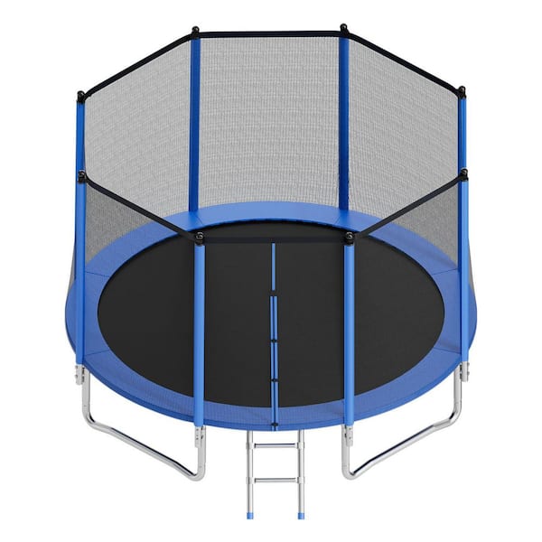 Outdoor Trampoline, 12 ft. Round Recreational Trampoline with Enclosure Net, ASTM Approved, Heavy Duty Trampolines