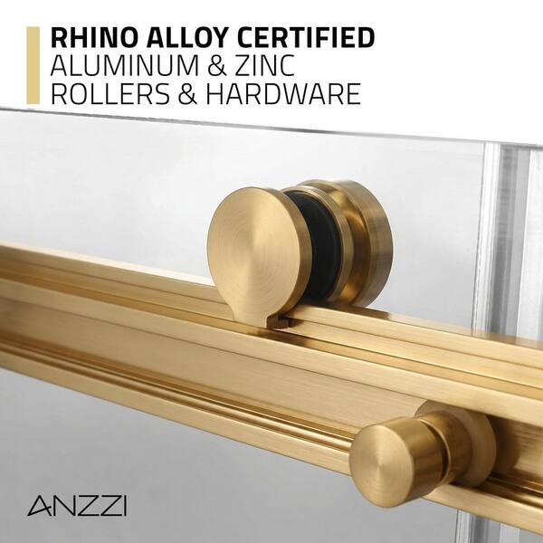 ANZZI Stellar Series 57 to 60 in. x 76 in. Sliding Bypass