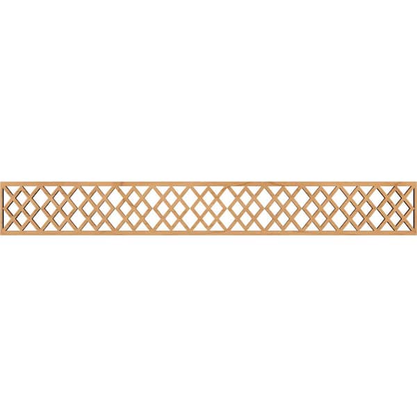 Ekena Millwork Hadley Fretwork 0.375 in. D x 46.5 in. W x 6 in. L Maple Wood Panel Moulding