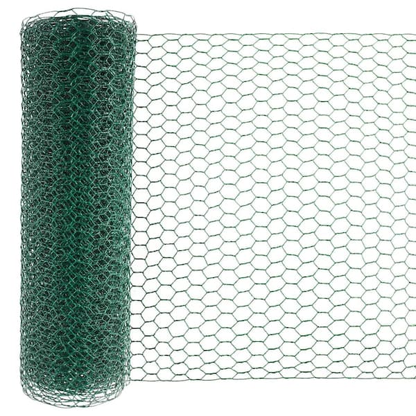 15.7 x 240 in. Chicken Wire Rust-Resistant PVC-Coated Green 1 Roll