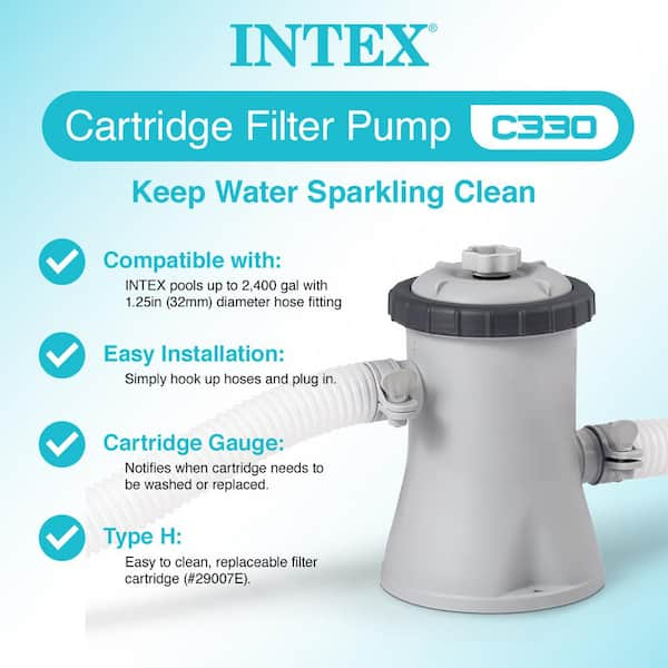 Intex 8ft x 24in Pool W/ Filter on sale Pump