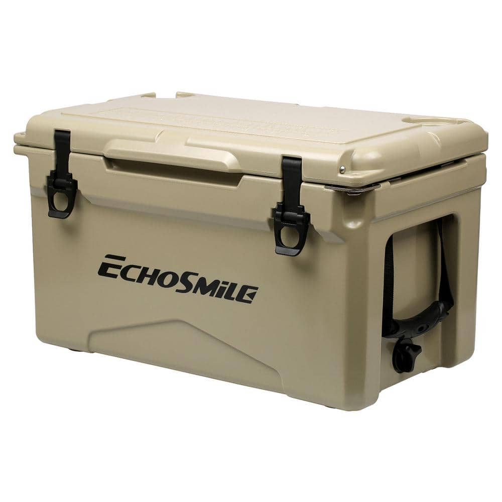 30 qt. Rotomolded Portable Ice Chest Cooler, Insulated Box with Bottle Open