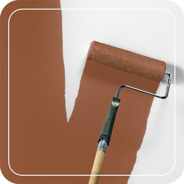 BEHR PREMIUM PLUS 8 oz. #230D-7 Cinnamon Brandy Satin Enamel