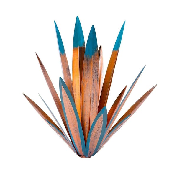 1 Large Rustic Tequila Agave Metal Sculpture: DIY Garden Decor for Indoors and Outdoors