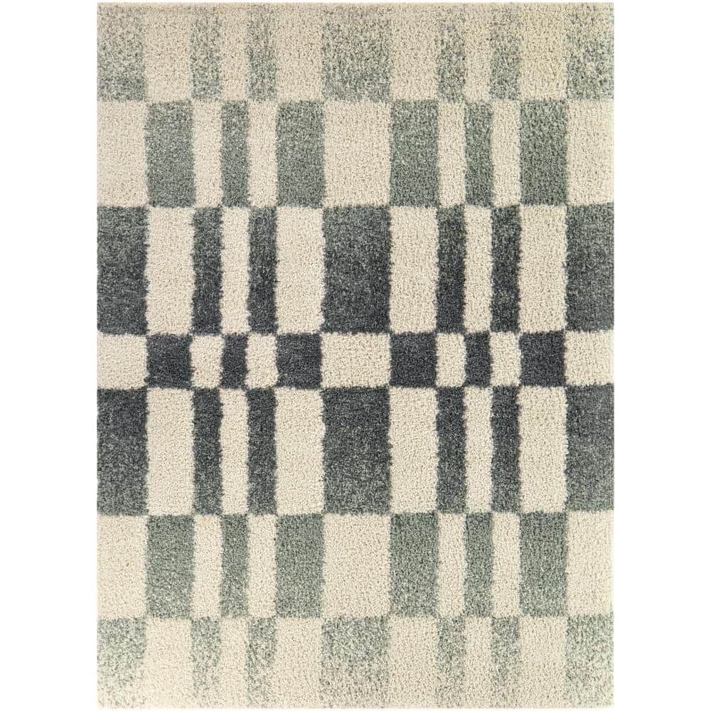 Hayward Dark Blue 8 ft. x 10 ft. Geometric Area Rug price history on PriceWatchPro