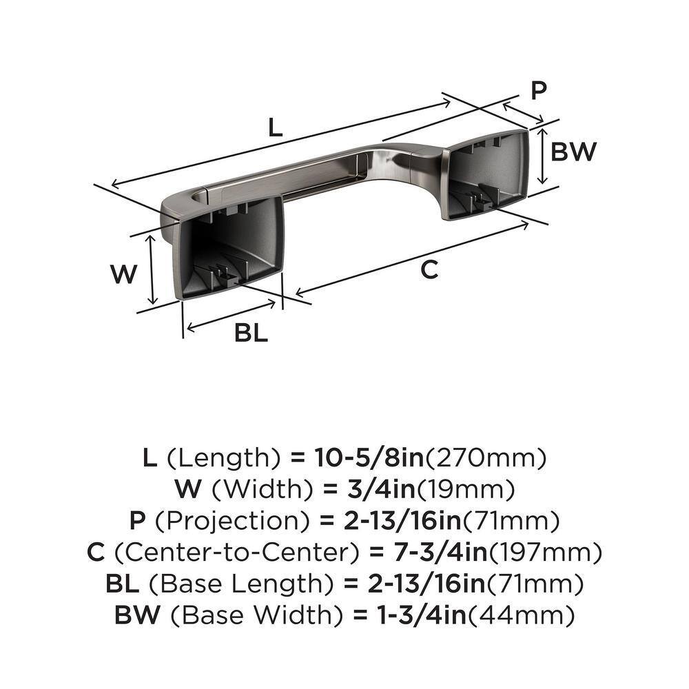 Brushed Nickel Pivoting Double Post Toilet Paper Holder