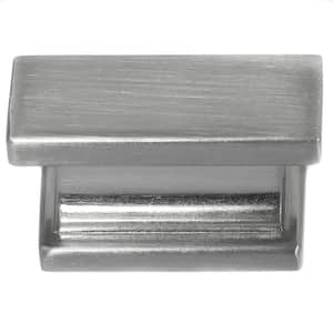 Park Avenue 1-1/2 in. Satin Nickel Rectangle Cabinet Knob