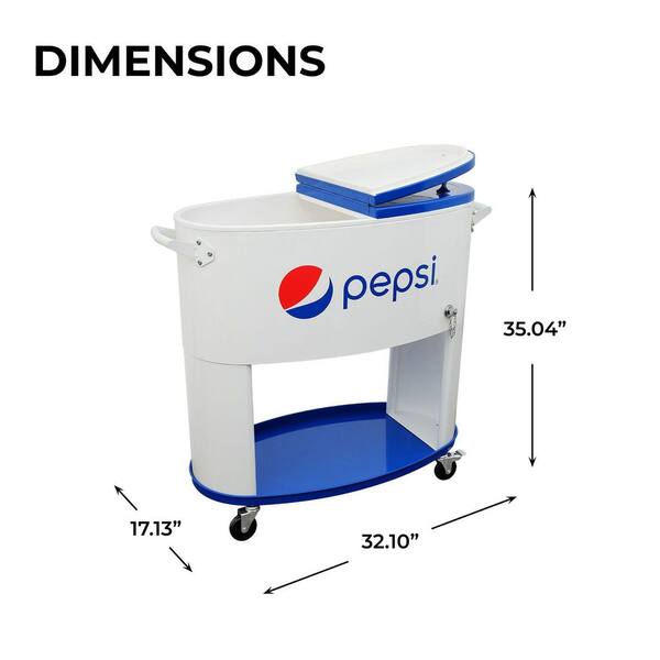 Pepsi best sale rolling cooler