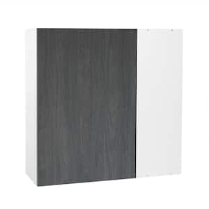 Quick Assemble Modern Style, Carbon Marine 36 x 30 in. Blind Wall Kitchen Cabinet (36 in. W x 12 in. D x 30 in. H)