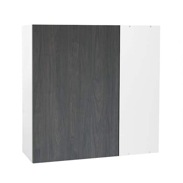 Cambridge Quick Assemble Modern Style, Carbon Marine 36 x 36 in. Blind Wall Kitchen Cabinet (36 in. W x 12 in. D x 36 in. H)