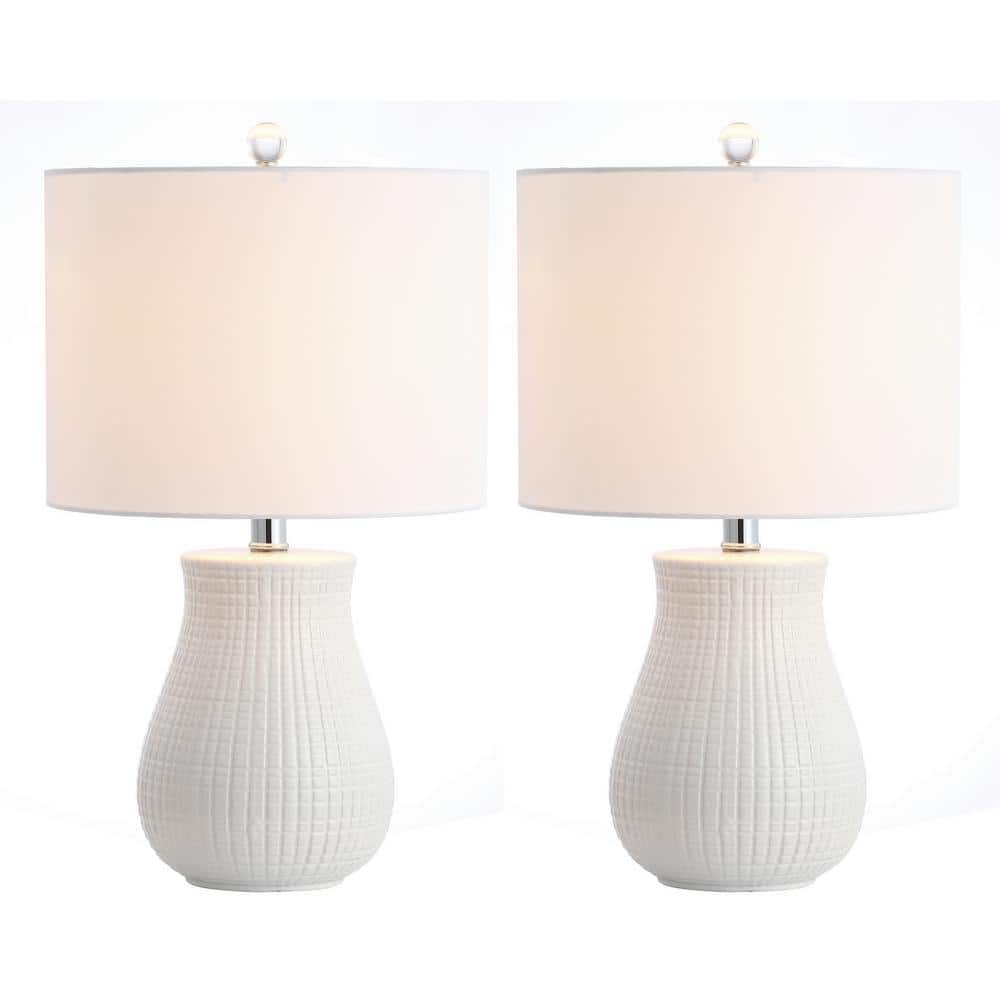 Dayton 21 in. White Table Lamp