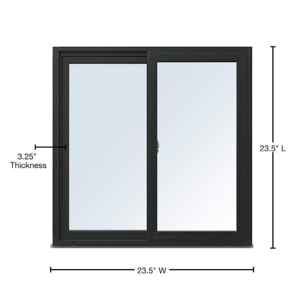 Andersen 23-1/2 in. x 23-1/2 in. 100 Series XO (Active Left) Black