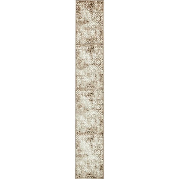 Unique Loom Sofia Larvotto Brown 2' 0 x 13' 0 Runner Rug