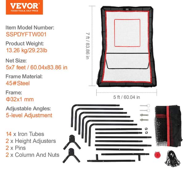 Victorem Lacrosse Rebounder For Backyard - 6x4 Ft. Lacrosse Bounce Back - View #11