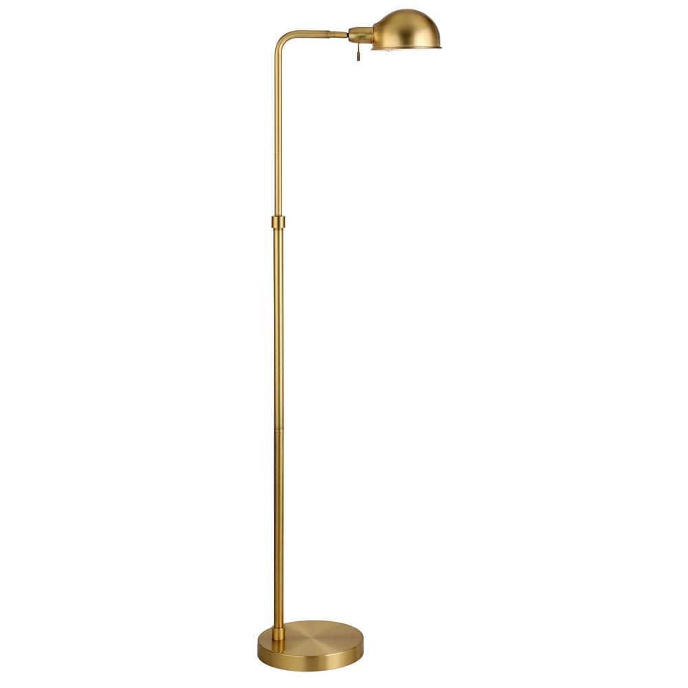 Meyer&Cross Henderson 62 in. Brass Arc Floor Lamp with Clear Glass Shade  FL0776 - The Home Depot