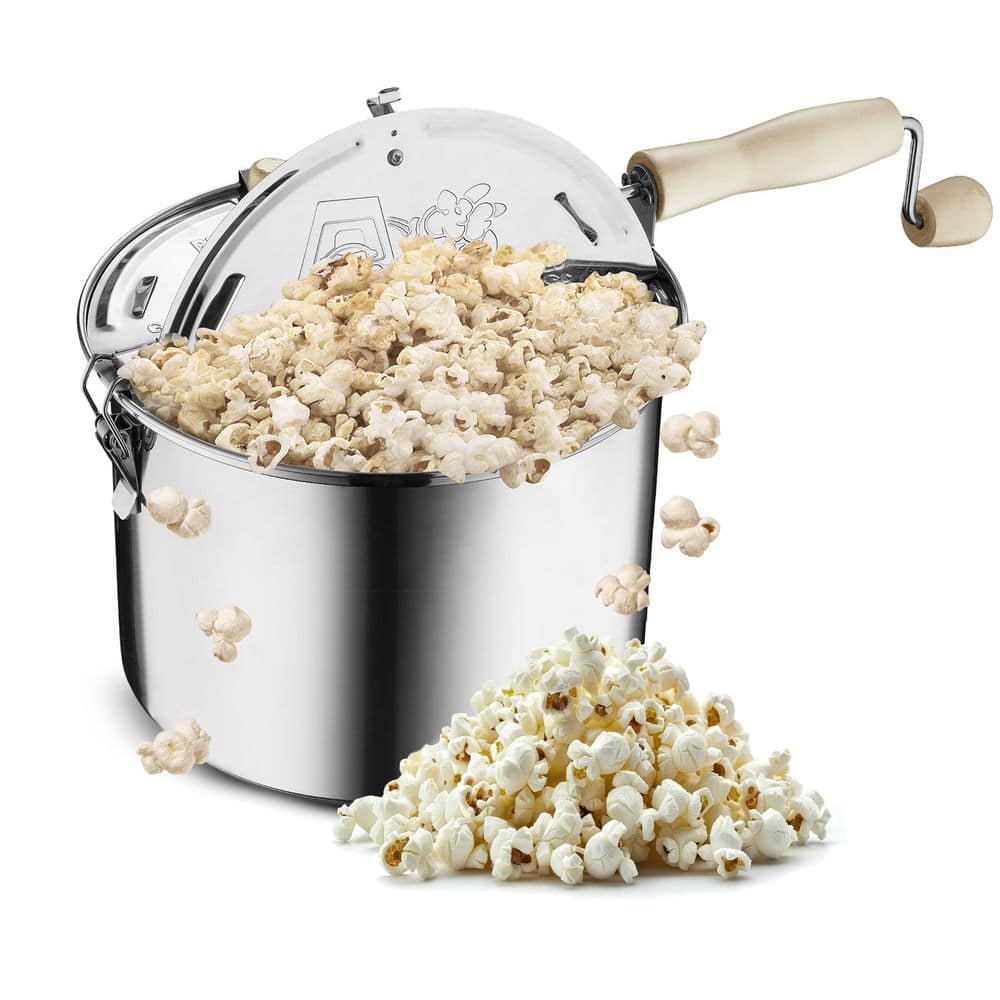 GREAT NORTHERN Stainless Steel Popcorn Popper Set 6251 - The Home Depot