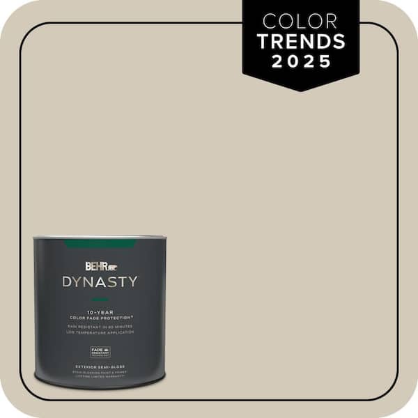 BEHR DYNASTY 1 qt. Designer Collection #DC-010 Even Better Beige Semi-Gloss Exterior Stain-Blocking Paint & Primer