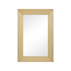 24 in. W x 35.8 in. H Rectangle Bamboo Framed Wall Mirror