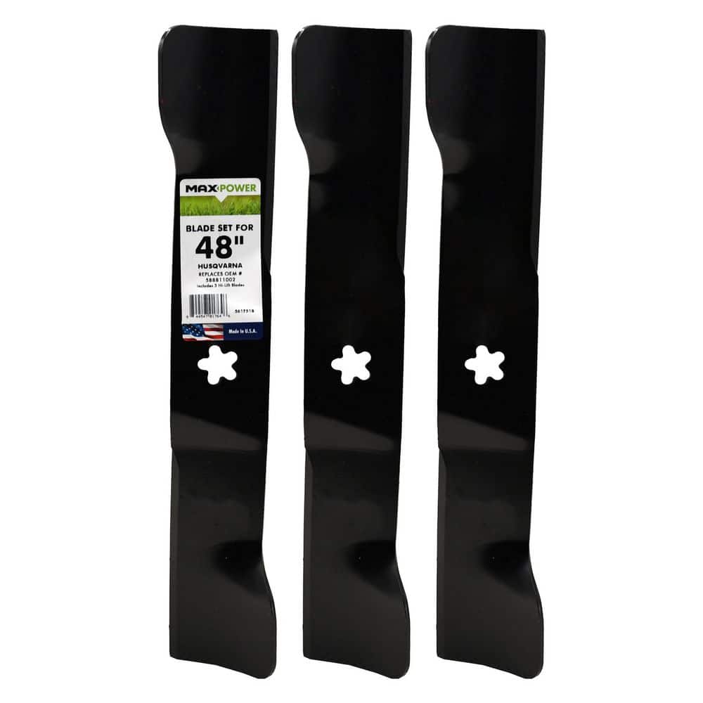"561751B 3-Blade Set for 48"" Husqvarna Mowers Replaces 588811002" price history on PriceWatchPro