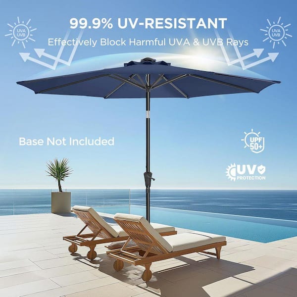 costway 7pcs patio rattan dining set table top w/umbrella hole 7PCS Patio Rattan Cushioned Dining Set with Umbrella Hole