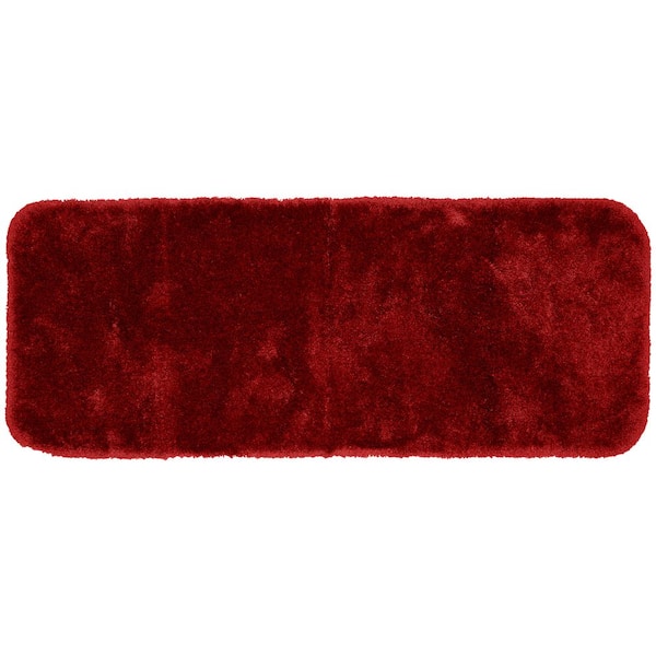 Finest Luxury Chili Pepper Red 22 in. x 60 in. Washable Bathroom Accent Rug