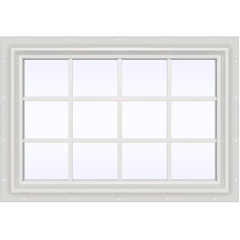 Reviews For JELD-WEN 47.5 In. X 35.5 In. V-2500 Series White Vinyl ...