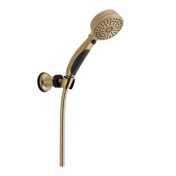 Delta ActivTouch 9-Spray Patterns 2.50 GPM 3.75 in. Wall Mount Handheld Shower Head in Champagne Bronze