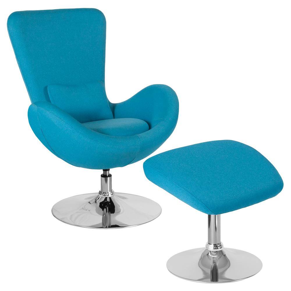 aqua chair and ottoman