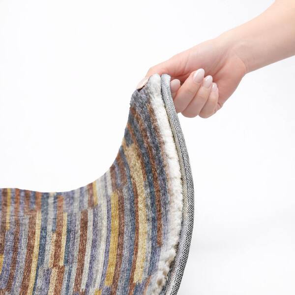 Dream Shag Premium Machine Washable Abstract ADS114 Landscape 8 ft. x 10 ft. Area Rug