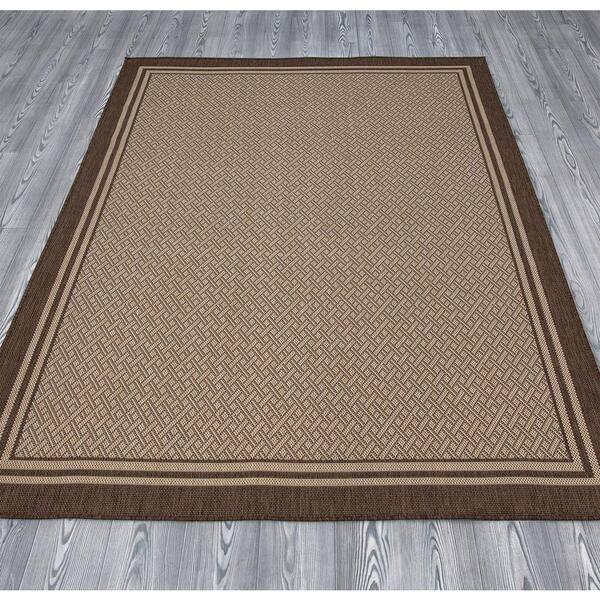 Greige Indoor Outdoor Rugs Large Grey Flatweave Garden Mat Waterproof Runner  Rug