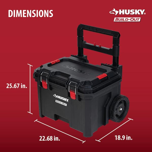 Husky - Build-Out 22 in. Modular Tool Storage Rolling Tool Box