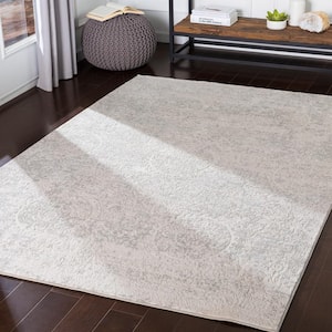 Marquis Grey 9 ft. 3 in. x 12 ft. 3 in. Distressed Area Rug