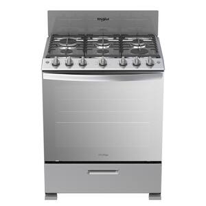 5.1 cu. ft. Gas Range with Convection Oven in Stainless Steel