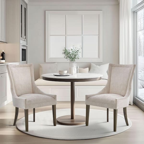Ultra Cream Dining Side Chair Set of 2
