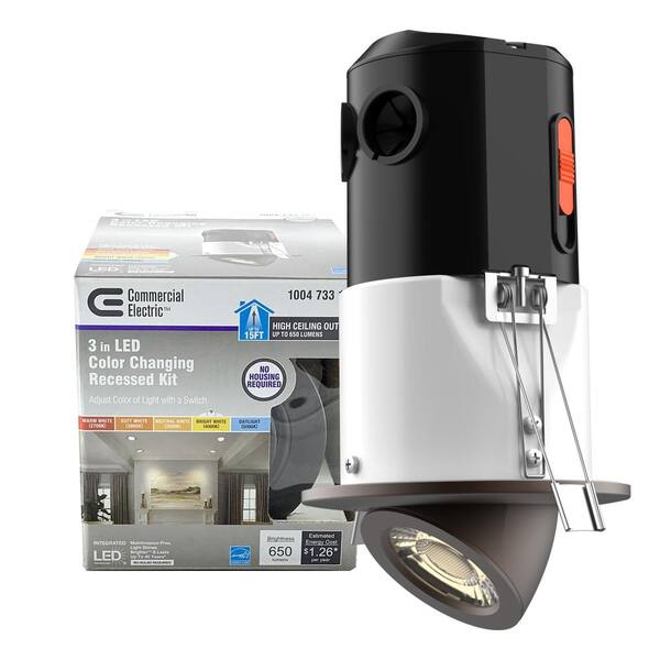 Lamps, Lighting & Ceiling Fans Commercial Electric 3Inch Brushed