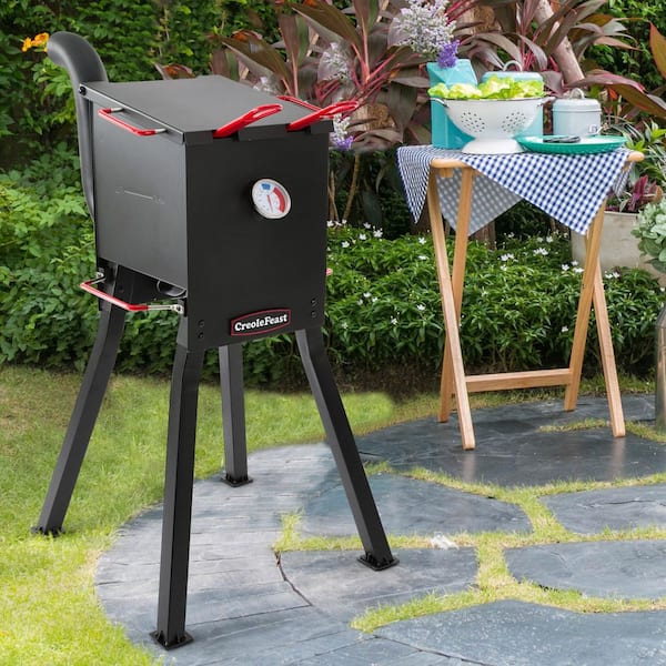 CreoleFeast 17 qt. Outdoor Propane Deep Fryer with 2-Frying