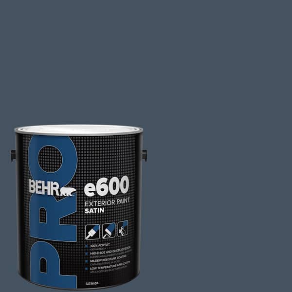 1 gal. #ECC-30-3 Night Tide Satin Exterior Paint