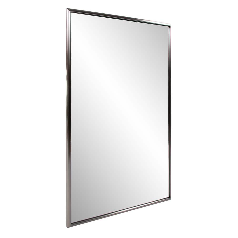Yorkville Brushed Titanium Rectangular Vanity Mirror 22.5x34.5