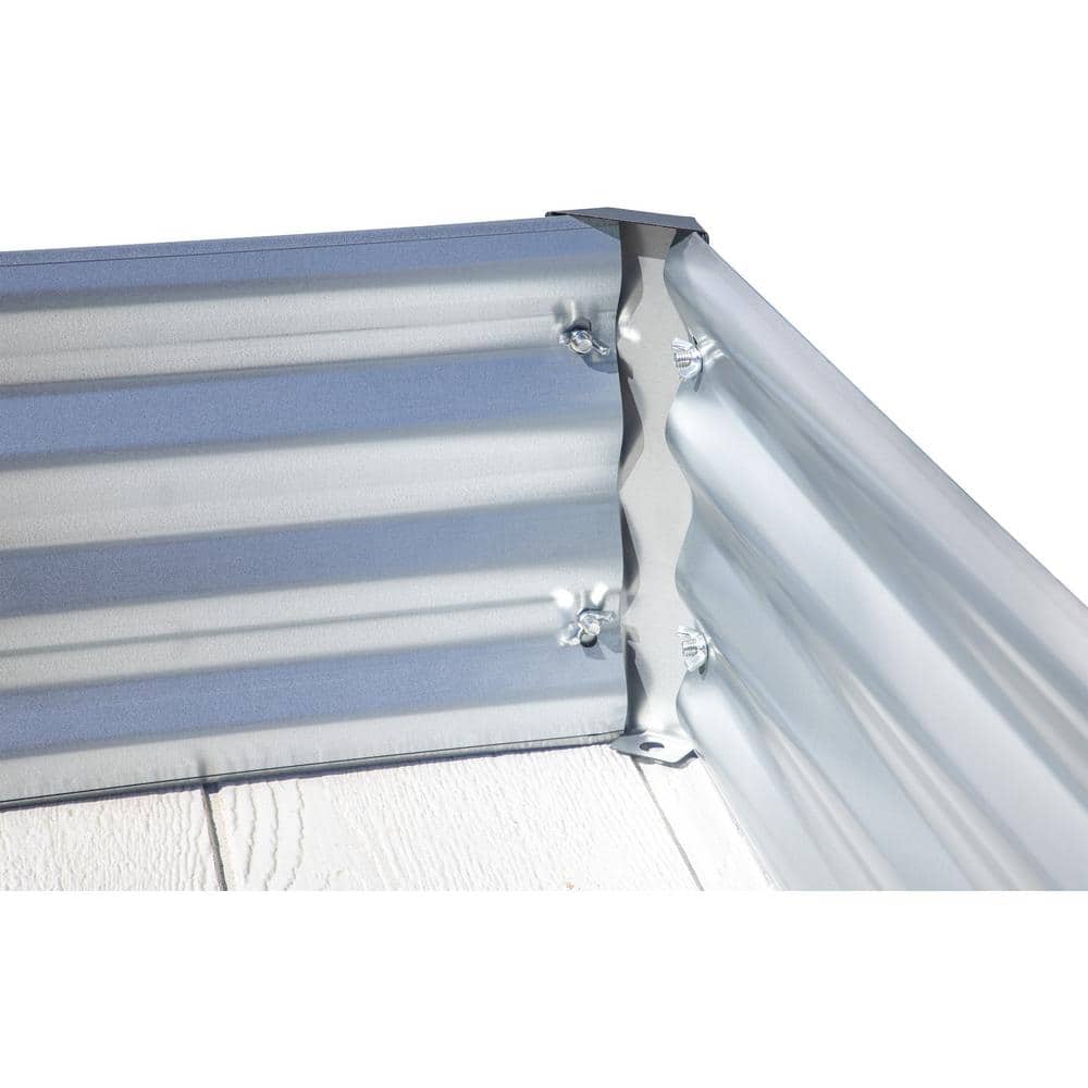 Galvanized Steel Raised Garden Bed for Outdoor Yard