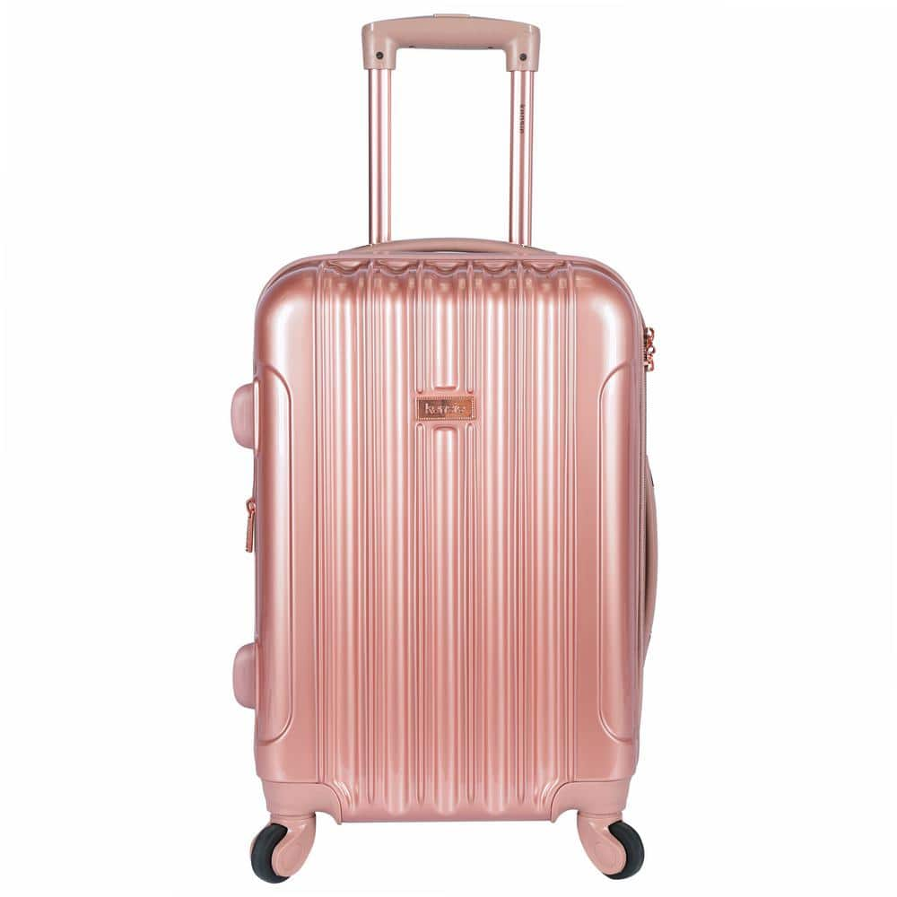 kensie luggage black and rose gold