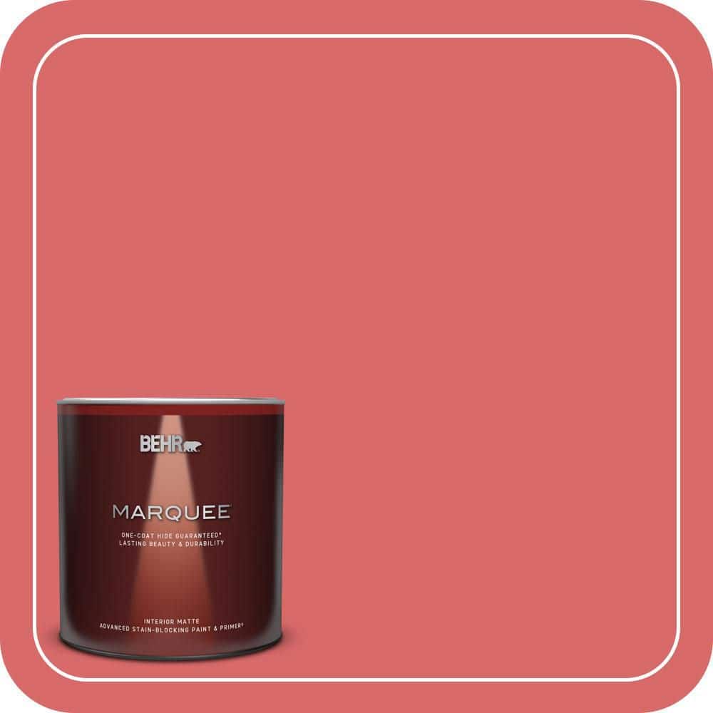 1 qt. #160B-6 Coral Expression Matte Interior Paint & Primer product image for price tracking