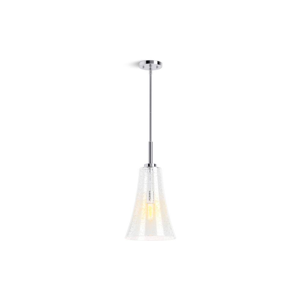 Simplice 10" Polished Chrome Glass Pendant Light