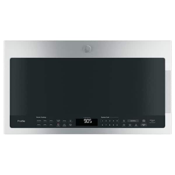 GE Profile 2.1 Cu. Ft. Over-the-Range Sensor Microwave Oven, Stainless  Steel 