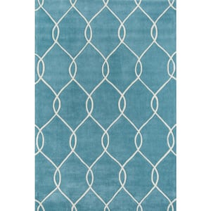 Bliss Teal 2 ft. x 3 ft. Indoor Area Rug