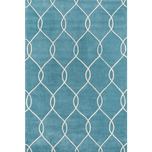 Momeni Bliss Teal 4 ft. x 6 ft. Indoor Area Rug