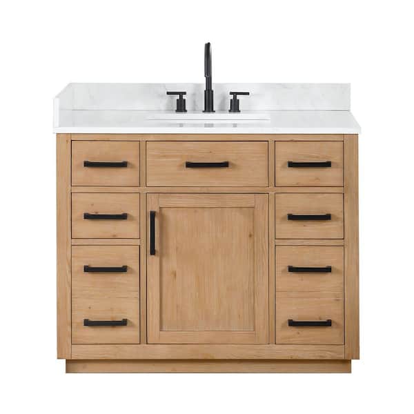 Altair Gavino 42 in.W x 22 in.D x 34 in.H Bath Vanity in Light