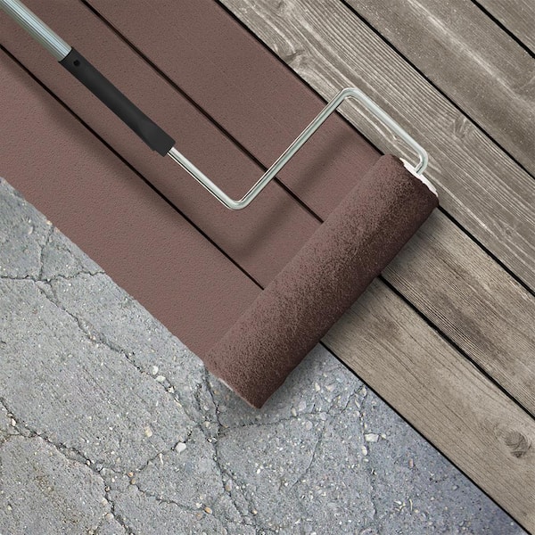1 gal. #N130-6 River Rocks Textured Low-Lustre Enamel Interior/Exterior Porch and Patio Anti-Slip Floor Paint